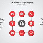 AIDA Circles PowerPoint Diagram