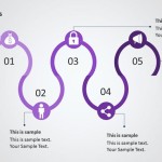Four Step Process PowerPoint Diagram