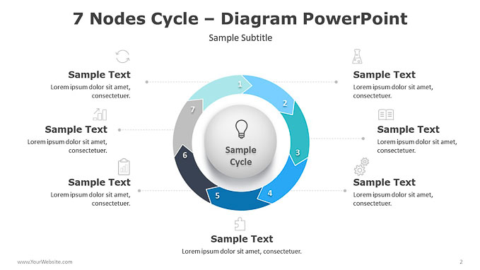 7-Nodes-Cycle–Diagram-PowerPoint