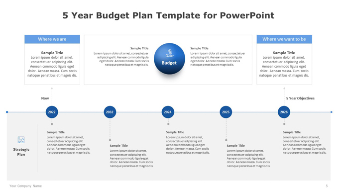 5 Year Budget Plan Template for PowerPoint-4