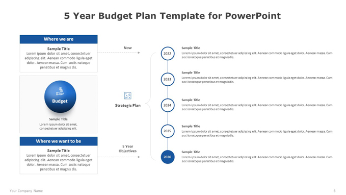5 Year Budget Plan Template for PowerPoint-5