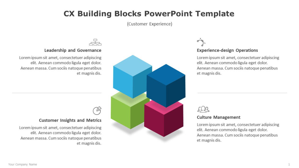 CX Building Blocks PowerPoint Template