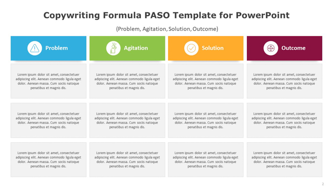 Copywriting Formula PAS Template for PowerPoint (2 of 6)