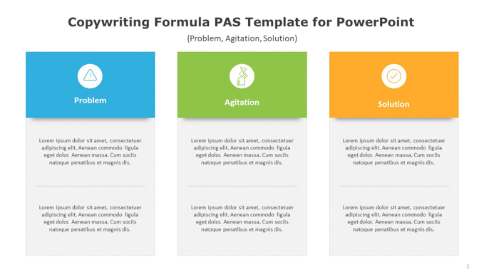 Copywriting Formula PAS Template for PowerPoint (2 of 6)