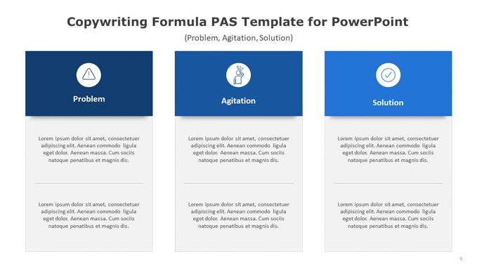 Copywriting Formula PAS Template for PowerPoint (5 of 6)