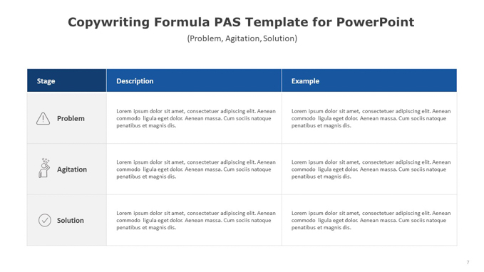 Copywriting Formula PAS Template for PowerPoint (6 of 6)