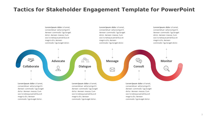 Tactics for Stakeholder Engagement Template for PowerPoint (3 of 6)