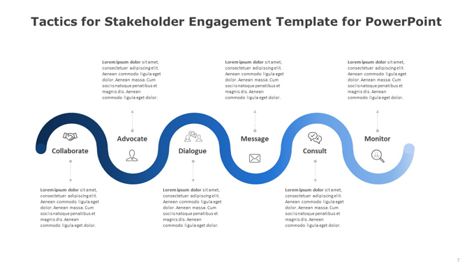 Tactics for Stakeholder Engagement Template for PowerPoint (6 of 6)